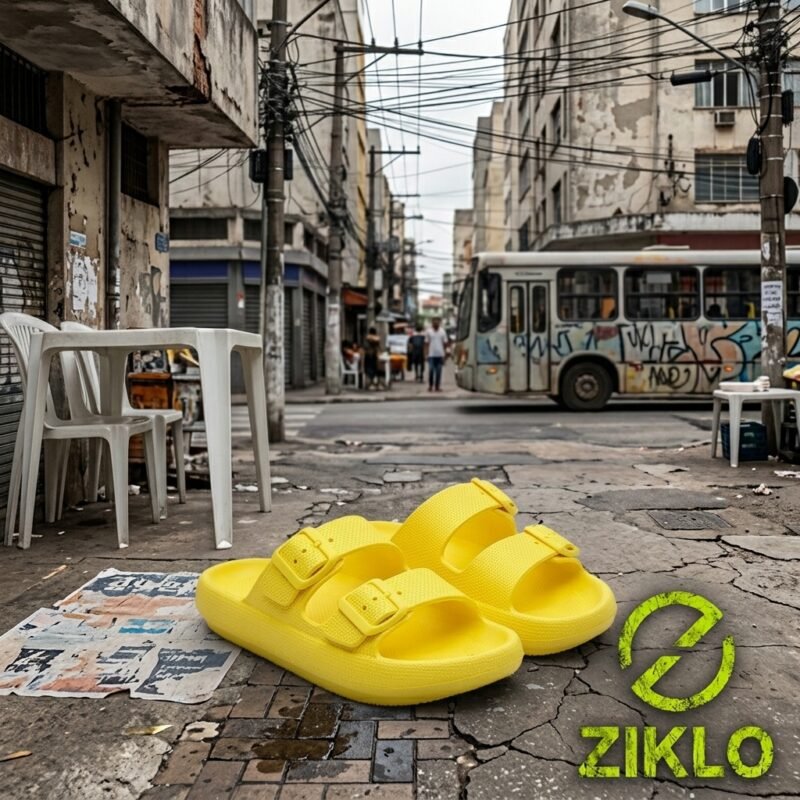 Chinelo ZIKLO sob flash direto